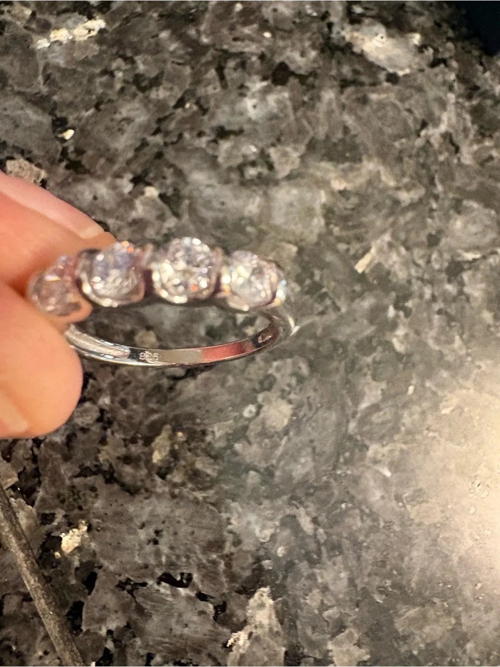 Elegant Sterling Silver and Multi-Stone Women's Ring